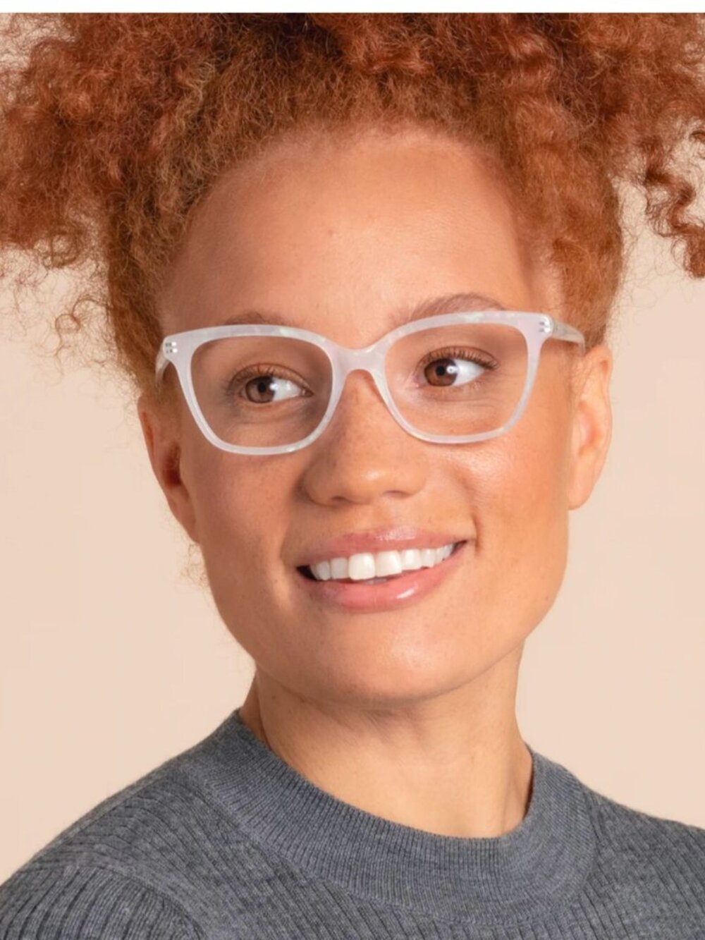 MODO Eyewear 6557 PRL Pearl Cat Eye Eyeglasses 51-17-142 Acetate Frames